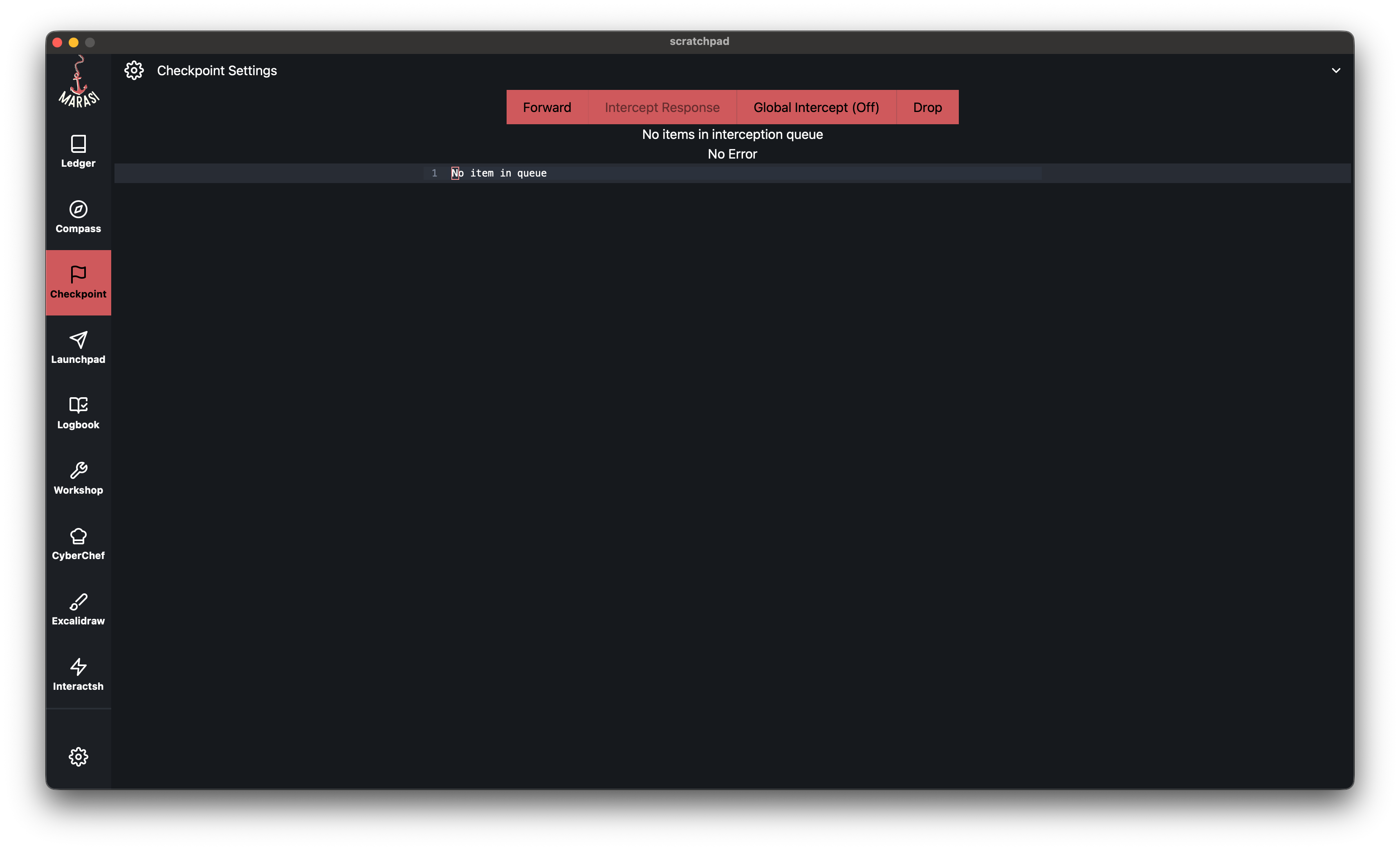 Default Checkpoint View
